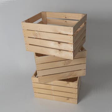 Nieuwe houten kisten 50x40x30 cm - verschillende kleuren, Minder dan 50 cm, Nieuw, Minder dan 50 cm, Ophalen of Verzenden