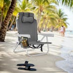 Aluminium strandstoel Coral, opvouwbaar met rugzakfunctie -, Verzenden, Nieuw