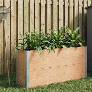 vidaXL Verhoogde plantenbak Bruin 150 x 30 x 72 cm WPC en, Verzenden, Nieuw, Minder dan 60 cm, 60 cm of meer