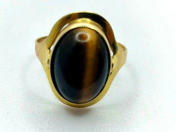 Zonder minimumprijs - Ring - 8 karaat Geel goud - 4.00ct., Nieuw