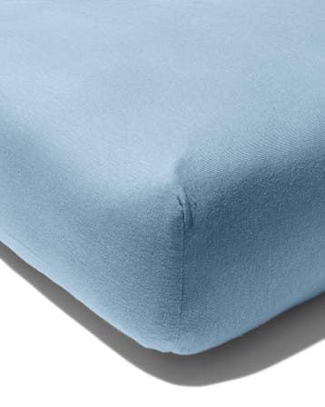 HEMA Hoeslaken 70x150cm jersey blauw, Verzenden, Nieuw, Blauw