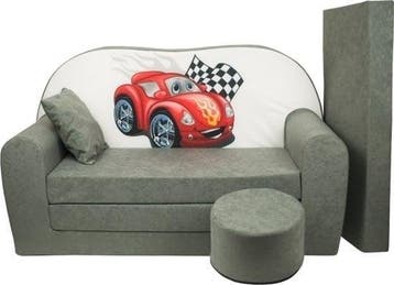 Kinder logeermatras set | Katoen | Tweedekansje OP=OP, 100 cm, Eenpersoons, Zo goed als nieuw, Grijs