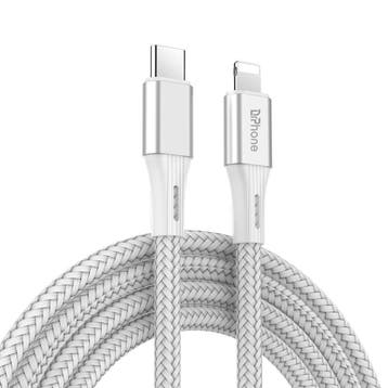 DrPhone UNL2 USB-C naar 8 Pin Kabel – 1m – 20W PD Snelladen, Verzenden, Nieuw