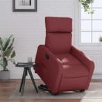 vidaXL Sta-op-stoel kunstleer wijnrood, Huis en Inrichting, Fauteuils, Verzenden, Nieuw