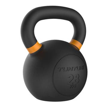 Tunturi Platinum Cast Iron Kettlebell - 28kg - Incl. gratis, Sport en Fitness, Fitnessmaterialen, Verzenden, Nieuw