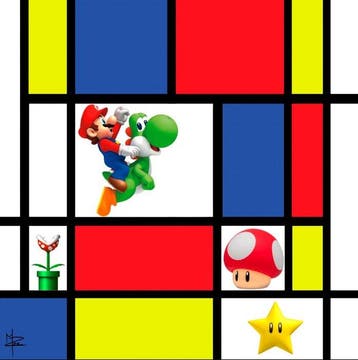 PLM-Art - Mario Mondrian