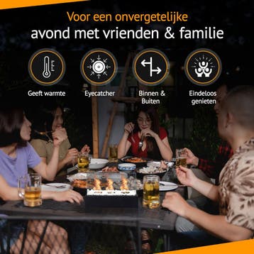 Sfeerhaard - Tafelhaard - Binnen & Buiten - Bio Ethanol - 46, Verzenden, Zo goed als nieuw