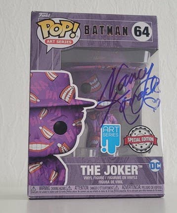 Funko - Funko Pop - Batman - The Joker #64 - Signed by Nancy, Antiek en Kunst