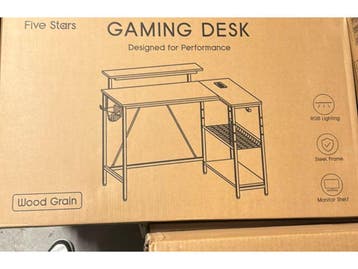 Five Stars® L-Vormig Bureau - Gaming Bureau - 107x80x76 cm -, Verzenden, Nieuw