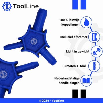 ToolLine | Kalibratietool | 16-20-26 mm | Meerlagenbuis, Verzenden, Nieuw