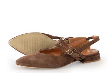 Manfield Slingbacks in maat 39 Bruin, Kleding | Dames, Bruin, Verzenden, Zo goed als nieuw, Manfield