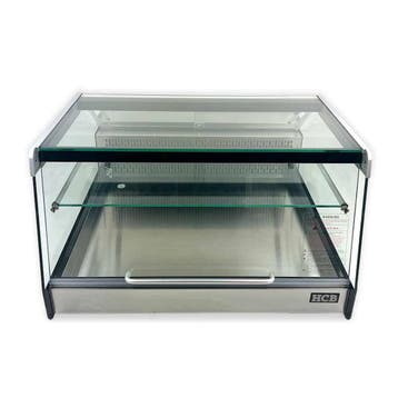 HCB Opzet koelvitrine - 69 cm - 118 liter - 230V - RVS, Verzenden, Nieuw in verpakking, Koelen en Vriezen