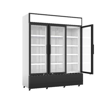 Koelkast met 3 Glasdeuren 1065L FCU-1200, Nieuw in verpakking, Koelen en Vriezen