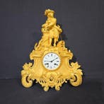 Figurale pendule Renaissance - Verguld brons - 1800-1850 -