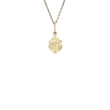 Gouden hanger geloof, hoop en liefde 14 karaat, Verzenden, Zo goed als nieuw, Goud