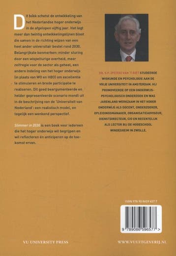 Slimmer in 2030 9789086596577 Peter van t Riet, Verzenden, Zo goed als nieuw, Peter van 't Riet