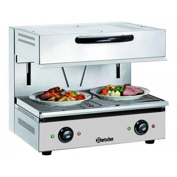 Bartscher RVS Salamander | 2 Verwarmingszones, Verzenden, Nieuw in verpakking