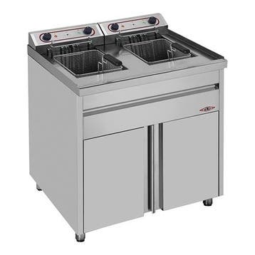 professionele Friteuse | 20L+20L | 2x 11000w HorecaTraders, Verzenden, Nieuw in verpakking