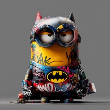 Urban3DArt (1971) - Minion Batman Limited Edition, Antiek en Kunst