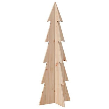Kerstversiering 112cm massief hout - retourdeal 70% korting, Diversen, Kerst, Ophalen of Verzenden, Zo goed als nieuw
