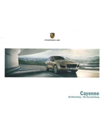 2015 PORSCHE CAYENNE VERKORT INSTRUCTIEBOEKJE DUITS, Auto diversen, Handleidingen en Instructieboekjes