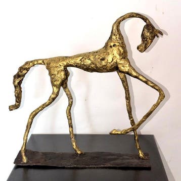 Abdoulaye Derme - sculptuur, Cheval “Élégance en