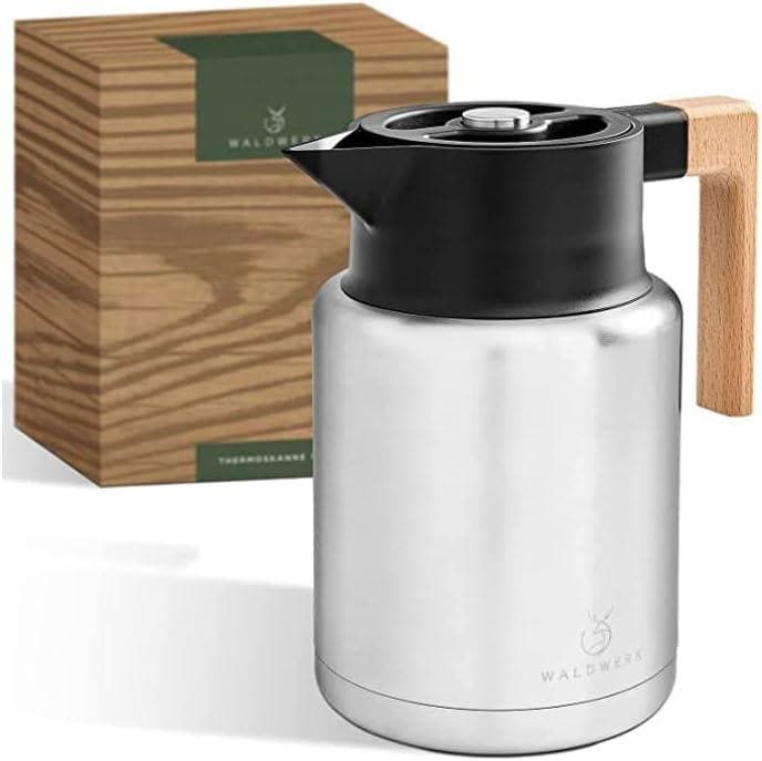 Thermoskan - Koffiepot - Isoleerkan - RVS - 1,4L - WALDWERK, Huis en Inrichting, Keuken | Keukenbenodigdheden, Zo goed als nieuw