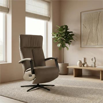 Leren relaxfauteuil met hartbalans Pure - Toledo Moss, Bohemian, Industrieel, Modern, Scandinavisch, Nieuw, Ophalen of Verzenden