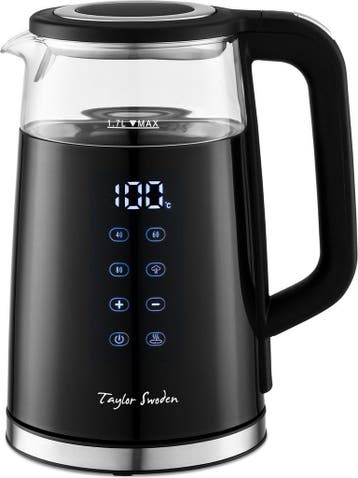 Waterkoker met temperatuurregeling - met LED - 1.7L - 2200W, Verzenden, Zo goed als nieuw