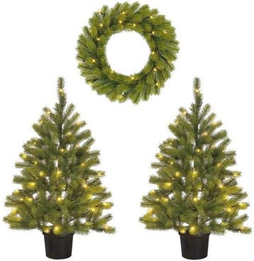 2dekans | Black Box Trees Nagoya Kerstboom en Kerstkrans Set, Diversen, Ophalen of Verzenden, Zo goed als nieuw