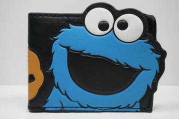 Sesame Street Cookie Monster Bi-Fold Wallet Morgen in huis!, Ophalen of Verzenden, Zo goed als nieuw