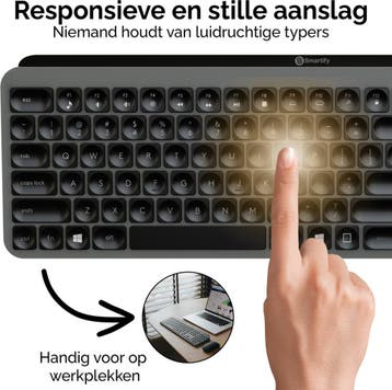 Smartify Draadloos Toetsenbord Pro Keys - Bluetooth, Ophalen of Verzenden, Zo goed als nieuw, Smartify