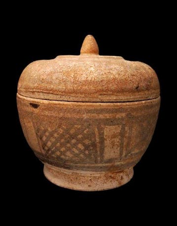 Oud-Chinees Keramiek - Pot met deksel - Ming-periode - 15e