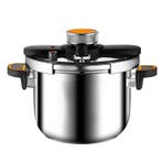 RVS snelkookpan inductie gas met 1 hand sluiting, Verzenden, Nieuw in verpakking
