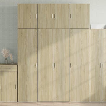 vidaXL buffetkast 80x42,5x249 cm bewerkt hout sonoma, Minder dan 50 cm, Verzenden, 75 cm of meer, Nieuw