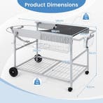 LIVSK Barbecuewagen - Geschikt voor 18-22 inch Barbecues - R, Verzenden, Nieuw