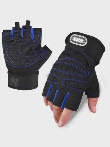 Fitness Handschoenen met Polsondersteuning - Gewichtheffen,, Verzenden, Nieuw
