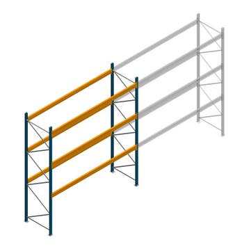 Gebruikte JH MPB palletstelling 4000x3300x1100mm (hxbxd) 3