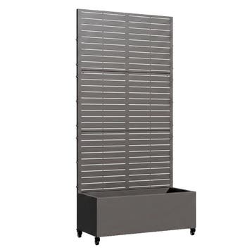 Plantenbak met privacyscherm Nodepp 190x82x38 cm antracietgr, Verzenden, Nieuw