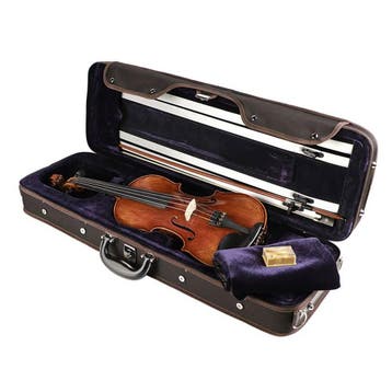 Leonardo LV-5034 viool set 3/4, massief, ebbenhouten, Ophalen of Verzenden, Nieuw