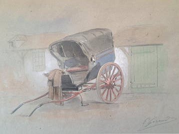 Eugene Giraud (1806-1881) - Carretto - NO RESERVE, Antiek en Kunst