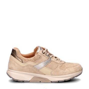 Gabor Rollingsoft lage sneakers voor dames in het Beige, Verzenden, Beige, Gabor, Nieuw