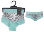 Dames Hipster - kant - leopard - mint, Kleding | Heren, Verzenden