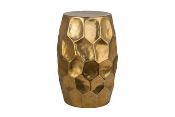 Handgemaakte bijzettafel ORGANIC ORIENT 50cm goud metaal, Ophalen of Verzenden, Nieuw
