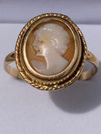 Cameo - 18 karaat Geel goud, Sieraden, Tassen en Uiterlijk, Antieke sieraden