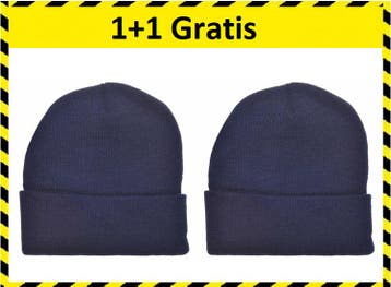 Benson Warme Beanie Muts - One Size - Blauw 1+1 Gratis, Verzenden, Nieuw, Benson