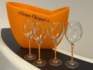 Veuve Clicquot - Champagne koeler (5) - Plastic, Glas -