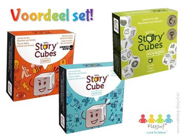 Rorys Story Cubes voordeelset! Classic, Actions & Voyages, Ophalen of Verzenden, Nieuw