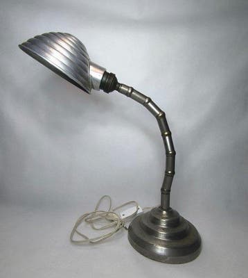 Bureaulamp - Aluminium, Metaal - Industriële Art Déco
