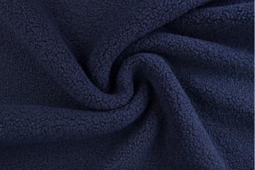 Teddy bont (Bouclé) Navy - rol 30 meter, Verzenden, Nieuw